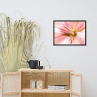 Center of the Stargazer Lily Floral Nature Photo Framed Wall Art Print