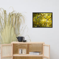 Aged Golden Leaves Botanical Nature Photo Framed Wall Art Print