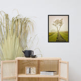 Calming Morning Rural Landscape Framed Photo Paper Wall Art Prints