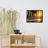 Seafoam in the Sunlight Landscape Framed Photo Paper Wall Art Prints