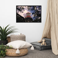 Amazon Coastal Wall Art: Saint Augustine Lighthouse and Tree Branches Urban Building Photograph Framed Wall Art Prints
