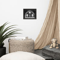 Industrial Wall Art Ideas: Fort Clinch Bunker Room Black and White 2 Architecture Photo Framed Wall Art Print