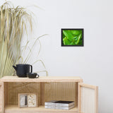 Cupped Droplet Botanical Nature Photo Framed Wall Art Print