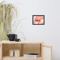 Center of the Stargazer Lily Floral Nature Photo Framed Wall Art Print