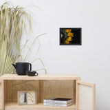 Backside of Sunflower Minimal Floral Nature Photo Framed Wall Art Print