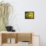 Aged Golden Leaves Botanical Nature Photo Framed Wall Art Print