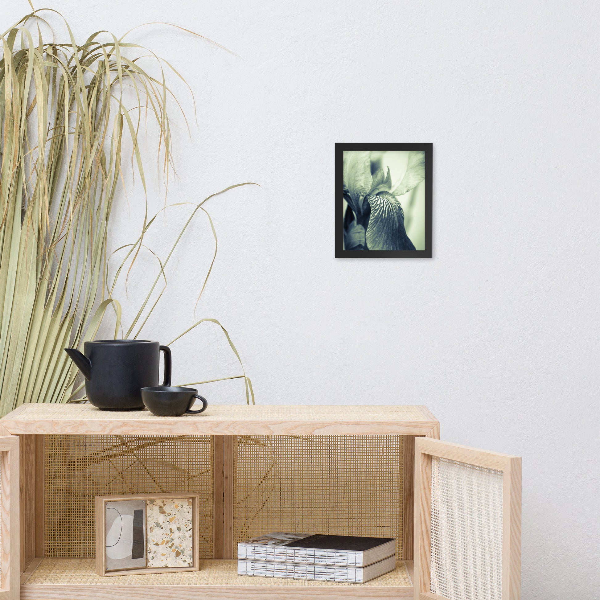 Best Art For Dining Room: Abstract Japanese Iris Delight- Botanical / Floral / Flora / Flowers / Nature Photograph Framed Wall Art Print - Artwork - Wall Decor - Home Decor