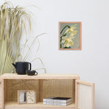 Colorized Daffodils Floral Nature Photo Framed Wall Art Print