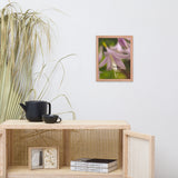 Close-up Hosta Bloom Floral Nature Photo Framed Wall Art Print