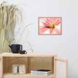 Center of the Stargazer Lily Floral Nature Photo Framed Wall Art Print