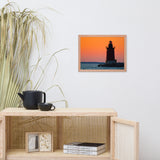 Sunset at Henlopen State Park 3 Framed Photo Paper Wall Art Prints