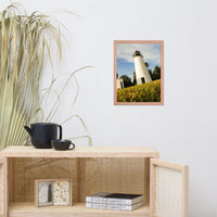 Turkey Point Lighthouse Coastal Landscape Framed Photo Paper Wall Art Prints