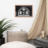 Fort Clinch Bunker Room Black and White 2 Architecture Photo Framed Wall Art Print