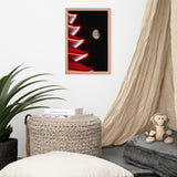 Moon Over Pagoda 1 Urban Photo Framed Wall Art Print