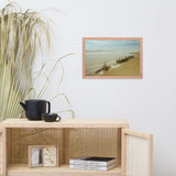 Misty Shipwreck Coastal Landscape Framed Photo Paper Wall Art Prints