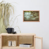 Water Swirl in the River Rustic Landscape Framed Photo Paper Wall Art Prints
