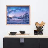 Milky Way Lofoten Islands, Norway Framed Wall Art Prints