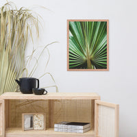 Aged and Colorized Wide Palm Leaves 2 Tropical Nature Photo Wall Art Print