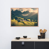 Sun Rays and Santa Maddalena Framed Wall Art Prints