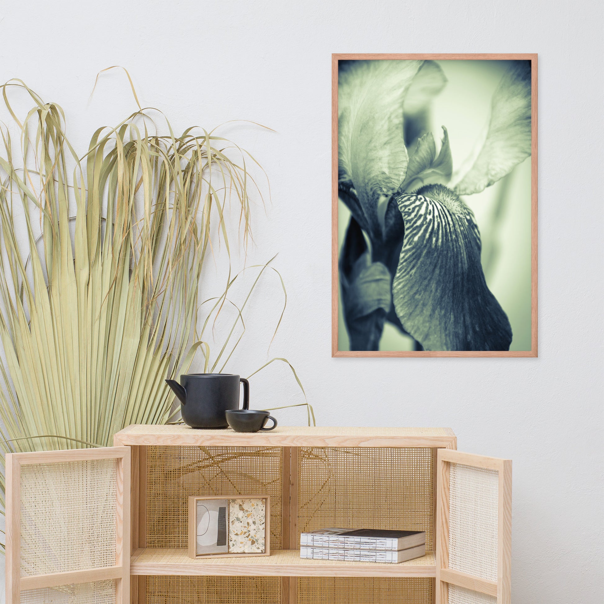 Dining Room Wall Art Decor Ideas: Abstract Japanese Iris Delight- Botanical / Floral / Flora / Flowers / Nature Photograph Framed Wall Art Print - Artwork - Wall Decor - Home Decor