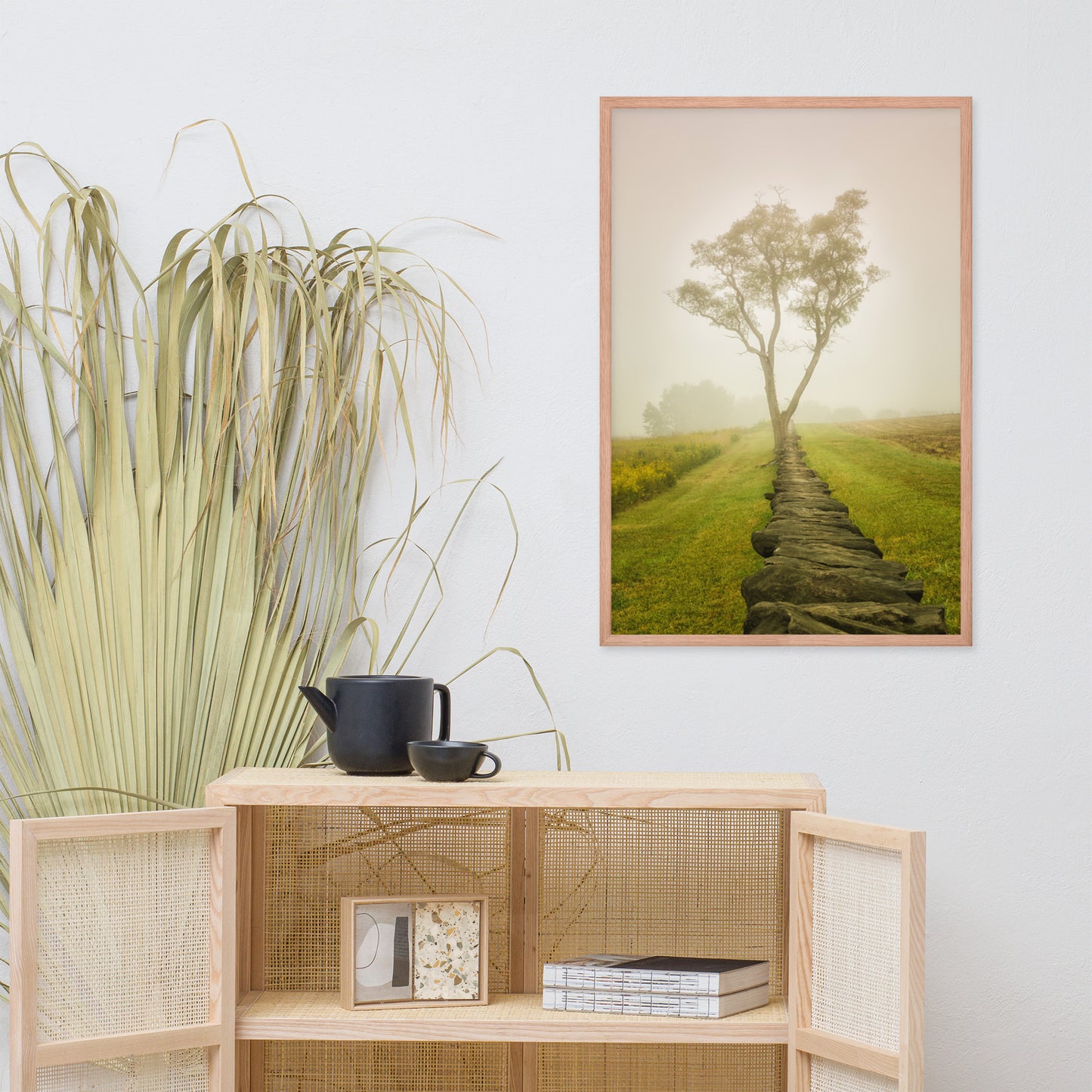 Calming Morning Rural Landscape Framed Photo Paper Wall Art Prints