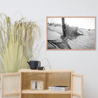High Key Dunes Coastal Landscape Framed Photo Paper Wall Art Prints