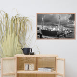 Overfalls Lightship Lewes Black and White Framed Photo Paper Wall Art Prints