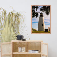Turkey Point Lighthouse in the Trees Landscape Framed Photo Paper Wall Art Prints