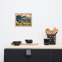 Sun Rays and Santa Maddalena Framed Wall Art Prints