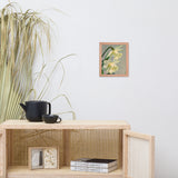Colorized Daffodils Floral Nature Photo Framed Wall Art Print