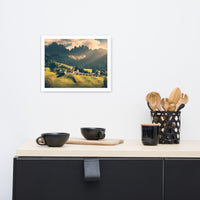 Sun Rays and Santa Maddalena Framed Wall Art Prints