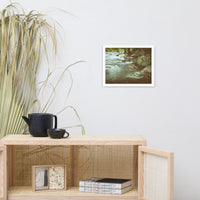 Water Swirl in the River Rustic Landscape Framed Photo Paper Wall Art Prints