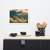 Sun Rays and Santa Maddalena Framed Wall Art Prints