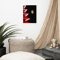 Moon Over Pagoda 1 Urban Photo Framed Wall Art Print