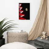 Moon Over Pagoda 1 Urban Photo Framed Wall Art Print