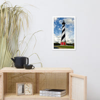 Cape Hatteras Lighthouse Coastal Landscape Framed Photo Paper Wall Art Prints