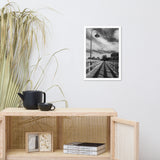 Follow the Lines Rural Landscape Framed Photo Paper Wall Art Prints