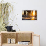 Seafoam in the Sunlight Landscape Framed Photo Paper Wall Art Prints
