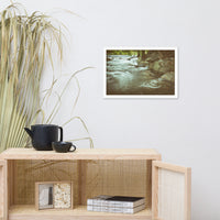 Water Swirl in the River Rustic Landscape Framed Photo Paper Wall Art Prints