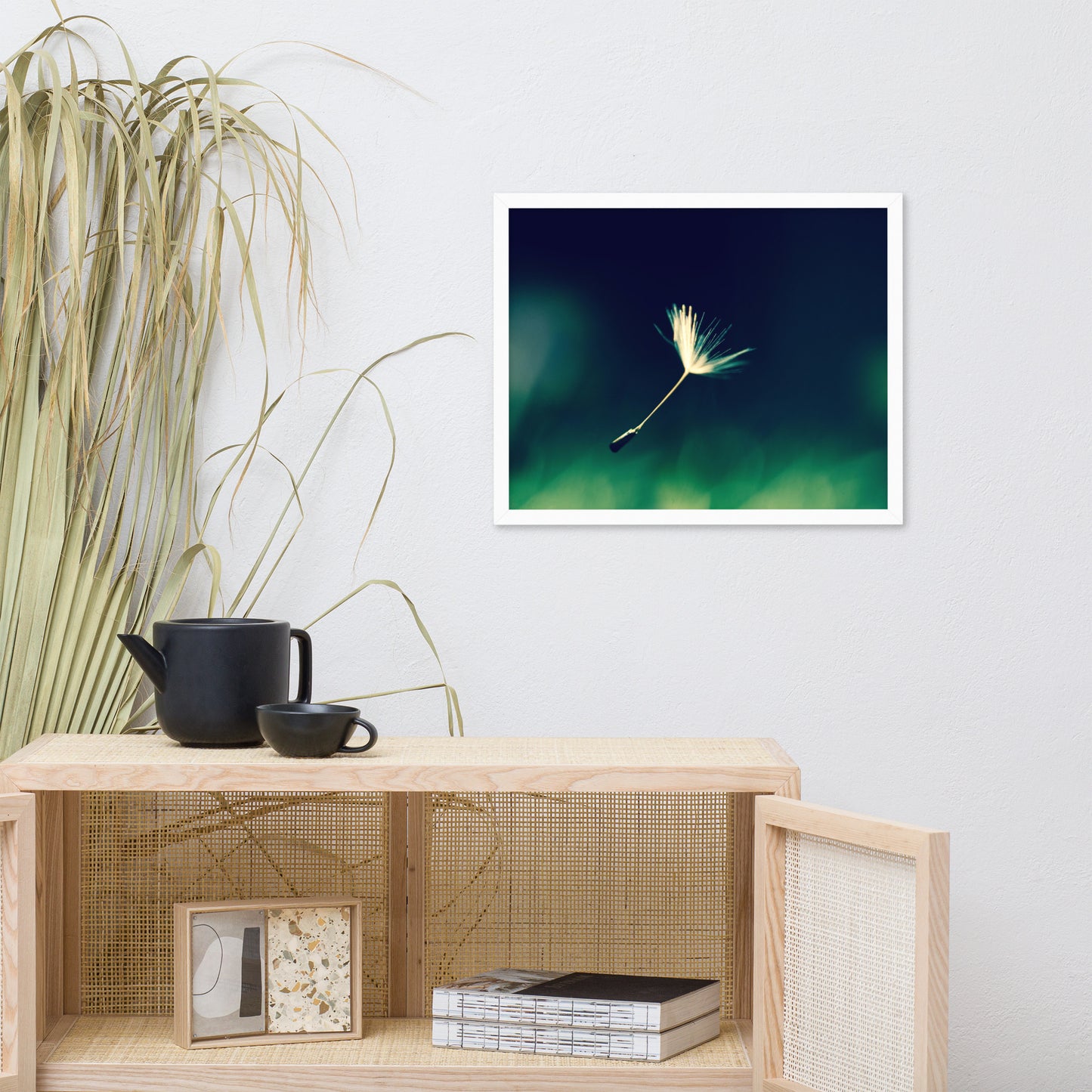 Blowing in the Wind Botanical Nature Photo Framed Wall Art Print