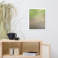 Early Morning Fog on the River Landscape Framed Photo Paper Wall Art Prints