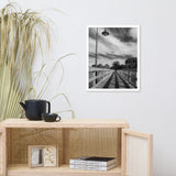 Follow the Lines Rural Landscape Framed Photo Paper Wall Art Prints