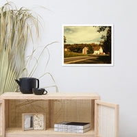 Greenbank Mill Summer Colorized Rural Framed Photo Paper Wall Art Prints