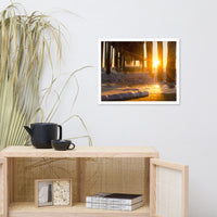 Seafoam in the Sunlight Landscape Framed Photo Paper Wall Art Prints