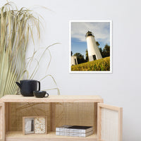 Turkey Point Lighthouse Coastal Landscape Framed Photo Paper Wall Art Prints