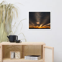 Sunset Indian River Inlet Coastal Landscape Framed Photo Paper Wall Art Prints