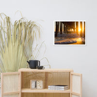 Seafoam in the Sunlight Landscape Framed Photo Paper Wall Art Prints
