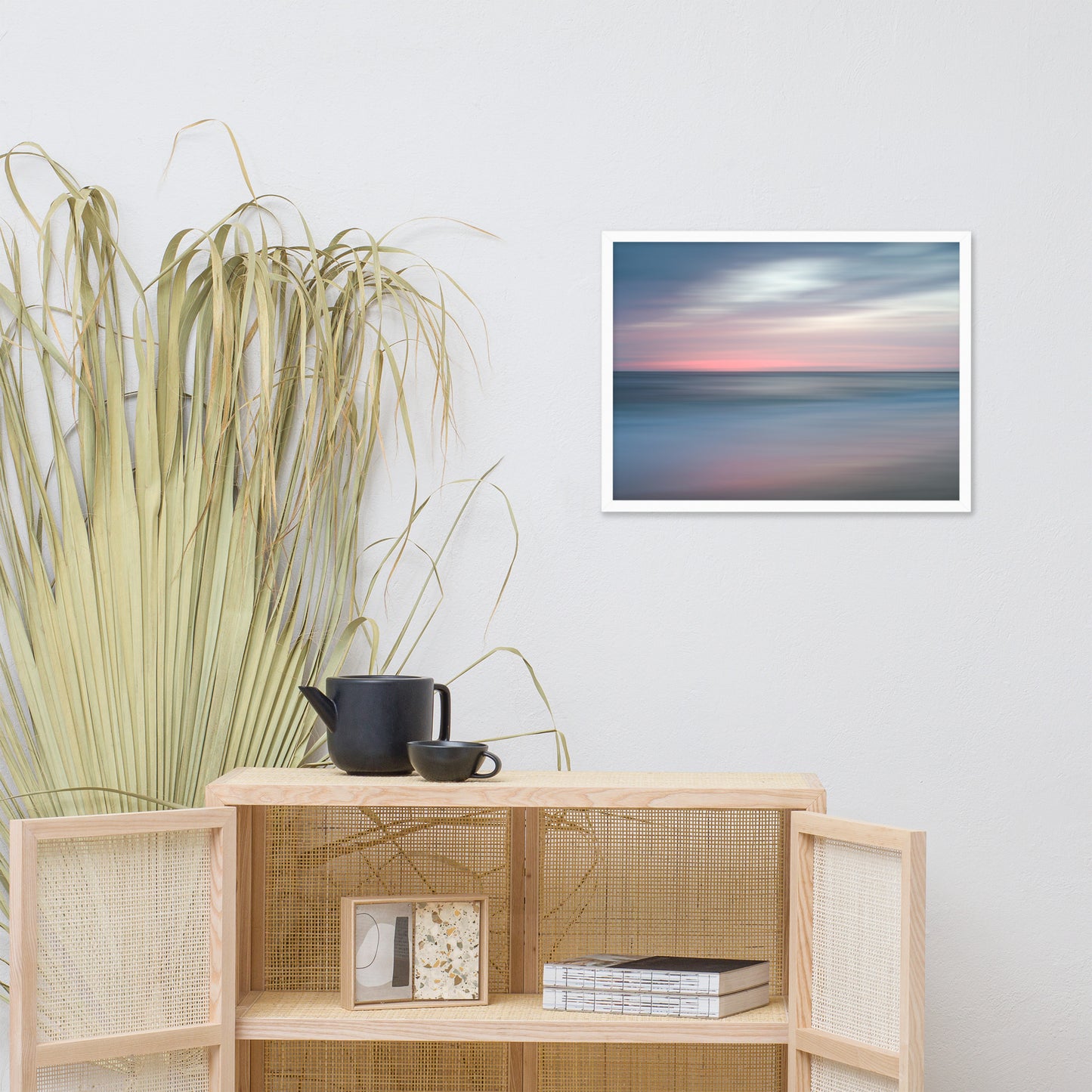 The Colors of Evening Abstract Coastal Landscape Framed Photo Paper Wall Art Prints