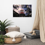 Coastal Wall Decor Bedroom: Saint Augustine Lighthouse and Tree Branches Urban Building Photograph Framed Wall Art Prints
