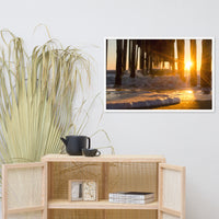 Seafoam in the Sunlight Landscape Framed Photo Paper Wall Art Prints